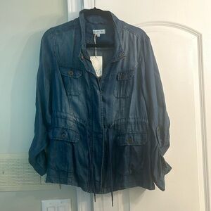 Grace and lace tencel denim jacket sz L